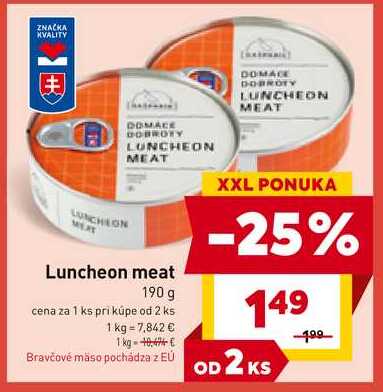 Luncheon meat 190 g 