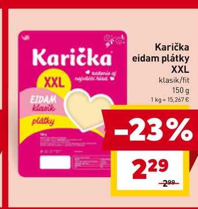 Karička eidam plátky 150 g 