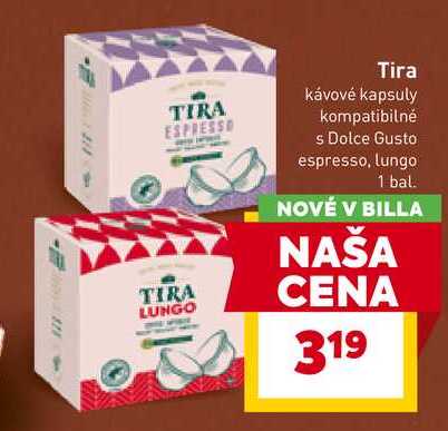 Tira kávové kapsuly kompatibilné s Dolce Gusto espresso, lungo 1 bal.