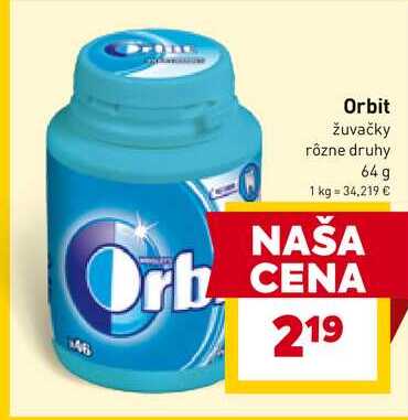 Wrigley's Orbit doza 64 g
