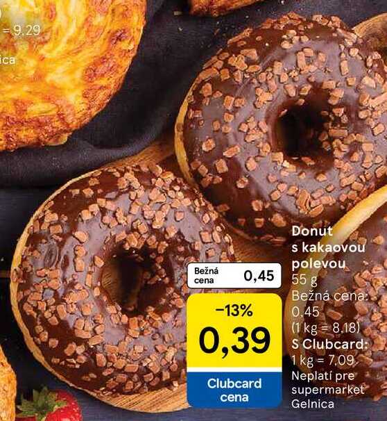 Donut s kakaovou polevou, 55 g