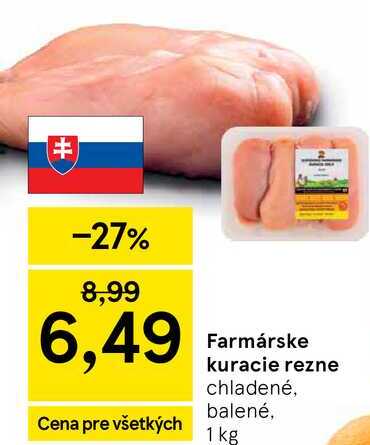 Farmárske kuracie rezne, 1 kg