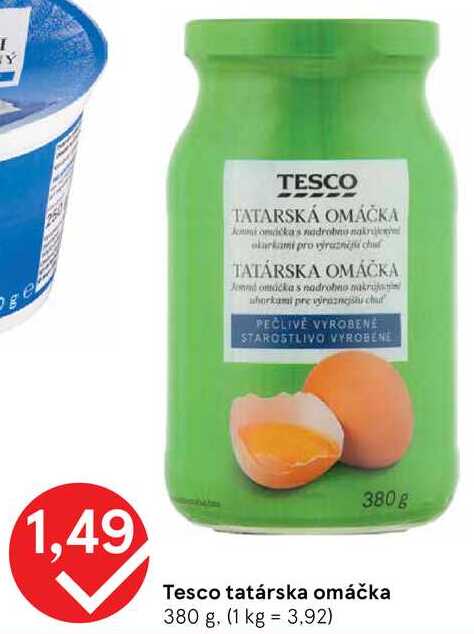 Tesco tatárska omáčka, 380 g