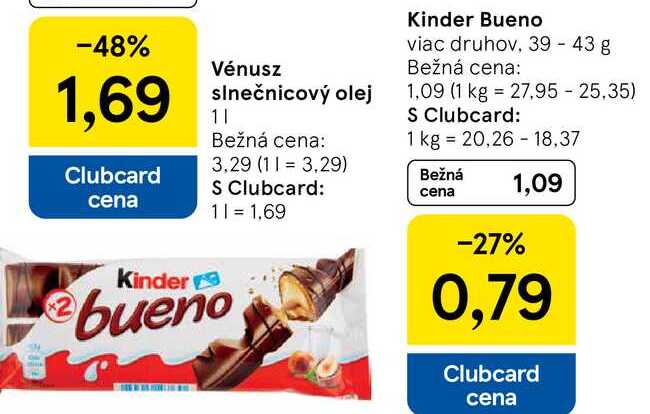 Kinder Bueno, 39 - 43 g 