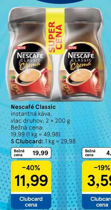 Nescafé Classic, 2x 200 g