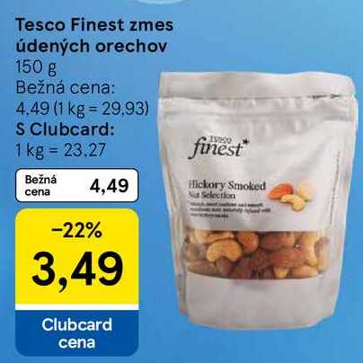 Tesco Finest zmes údených orechov, 150 g 