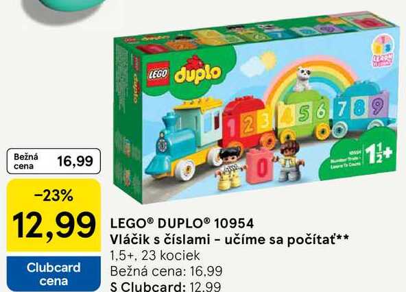 LEGO DUPLO 10954 Vláčik s číslami - učíme sa počítať