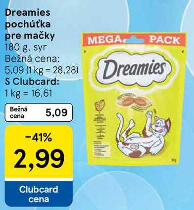 Dreamies pochúťka pre mačky, 180 g