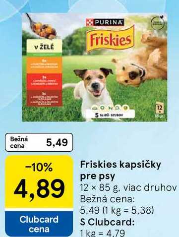 Friskies kapsičky pre psy, 12x 85 g