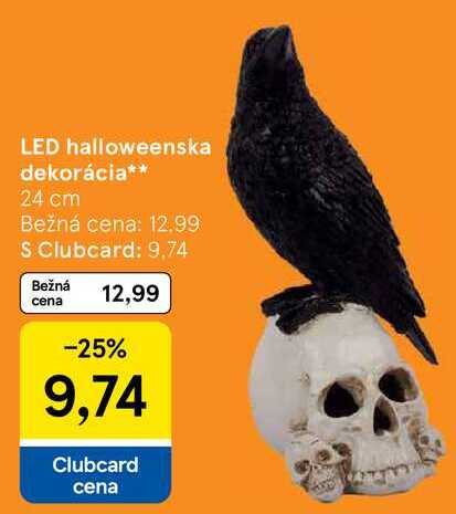 LED halloweenska dekorácia