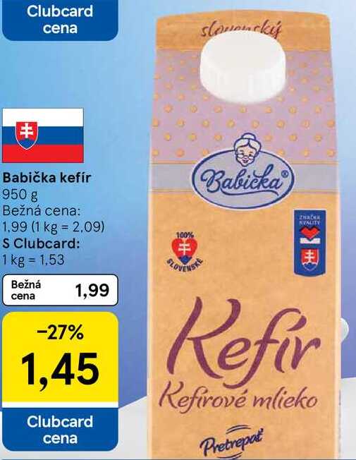 Babička kefír, 950 g 