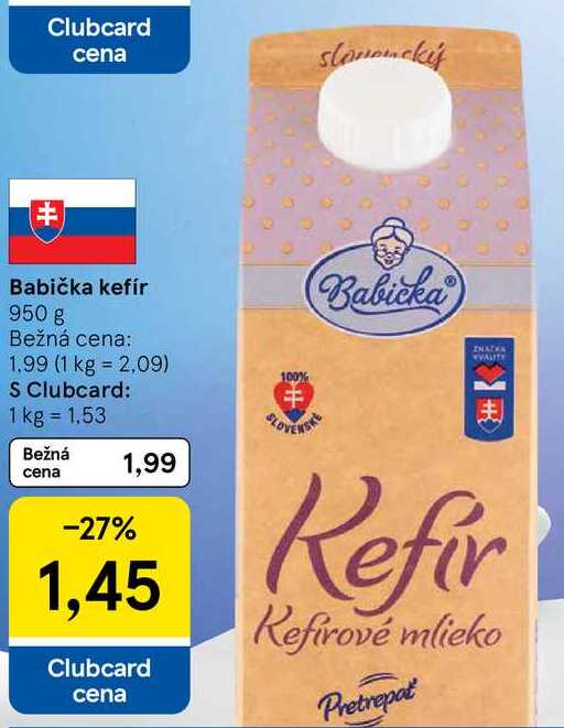 Babička kefír, 950 g
