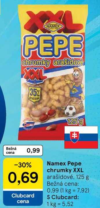 Namex Pepe chrumky XXL, 125 g 
