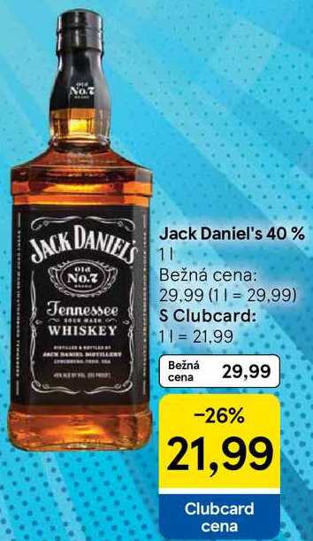 Jack Daniel's 40%, 1 l