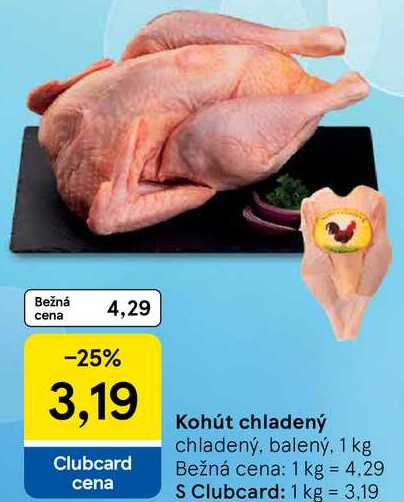 Kohút chladený, 1 kg 