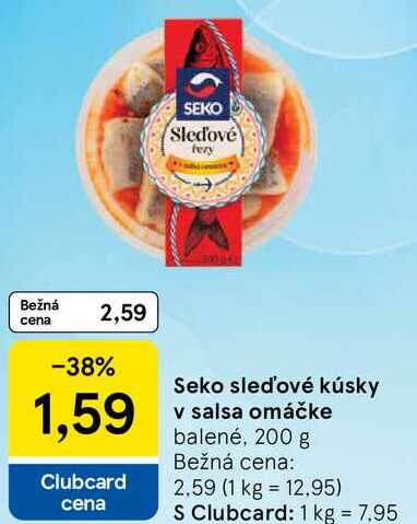 Seko sleďové kúsky v salsa omáčke, 200 g