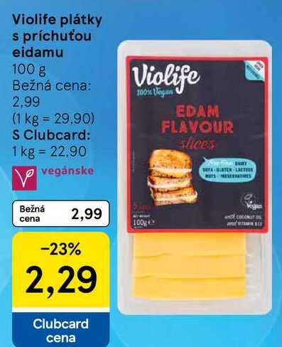 Violife plátky s príchuťou eidamu, 100 g