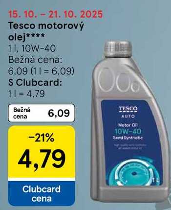 Tesco motorový olej, 1 l