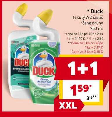 Duck tekutý WC čistič rôzne druhy 750 ml 