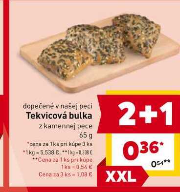 Tekvicová bulka z kamennej pece 65 g 