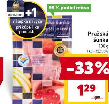 Pražská šunka 100 g 