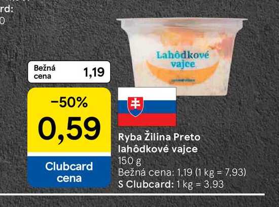 Ryba Žilina Preto lahôdkové vajce 150 g 