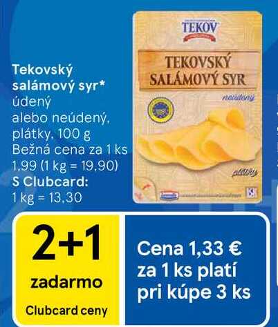 Tekovský salámový syr 100g