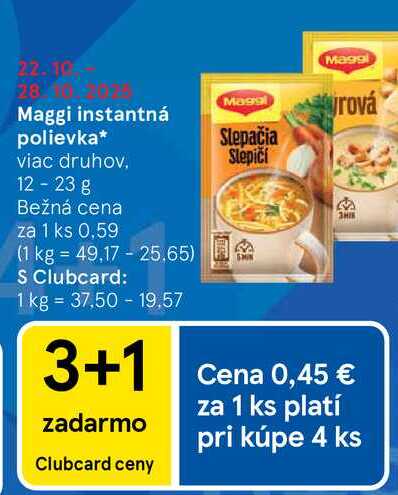 Maggi instantná polievka 12-23 g