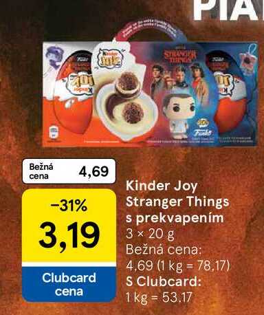 Kinder Joy Stranger Things s prekvapením 3 x 20 g 