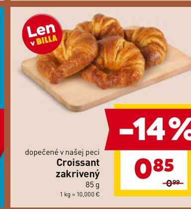Croissant zakrivený 85 g 