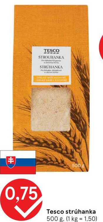 Tesco strúhanka, 500 g
