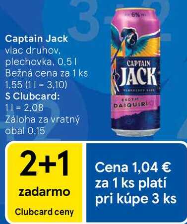 Captain Jack, 0,5 l