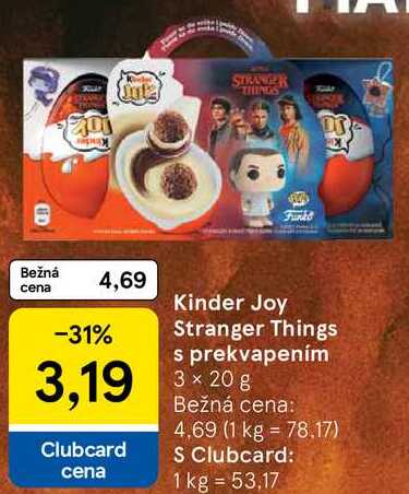 Kinder Joy Stranger Things s prekvapením, 3x 20 g 