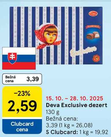 Deva Exclusive dezert, 130 g 