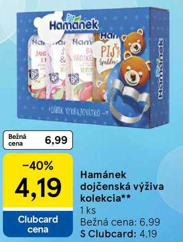 Hamánek dojčenská výživa kolekcia