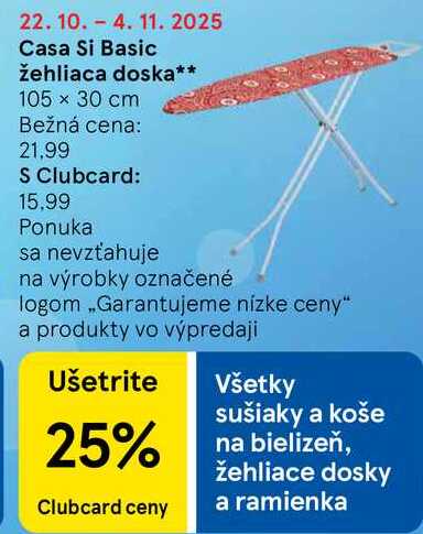 Casa Si Basic žehliaca doska