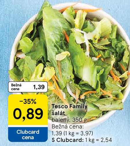 Tesco Family šalát balený 350 g