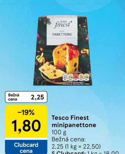 Tesco Finest minipanettone 100 g