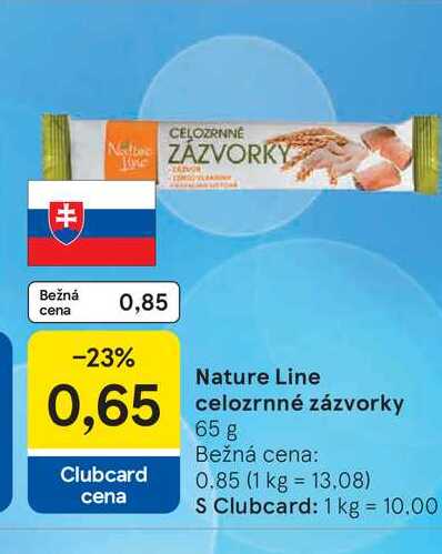 Nature Line celozrnné zázvorky 65 g 