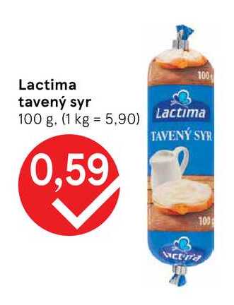 Lactima tavený syr 100 g