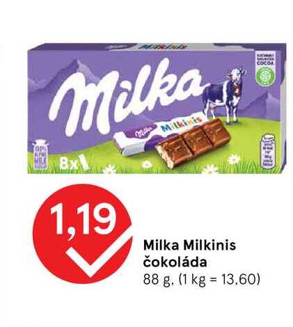 Milka Milkinis čokoláda 88 g