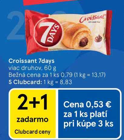 7days Croissant viac druhov, 60 g 