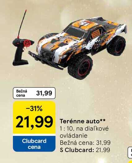 Terénne auto 1:10, na diaľkové ovládanie