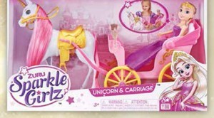 Sparkle Girlz princezná s jednorožcom a kočiarom*