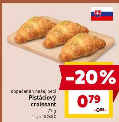 Pistáciový croissant 77 g 