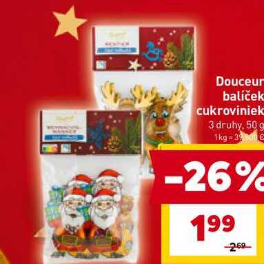 Douceur balíček cukroviniek 3 druhy, 50 g