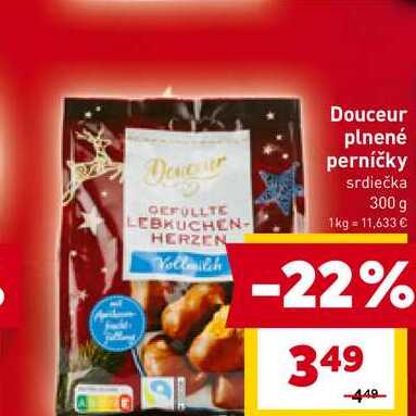 Douceur plnené perníčky srdiečka 300 g