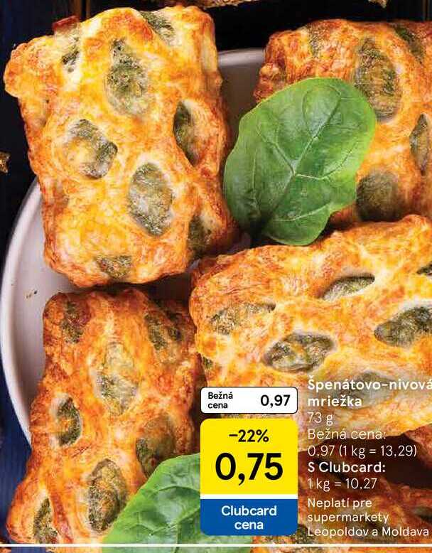 Spenátovo-nivová mriežka 73g