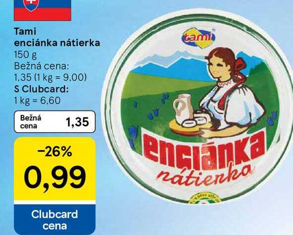 Tami enciánka nátierka 150 g 