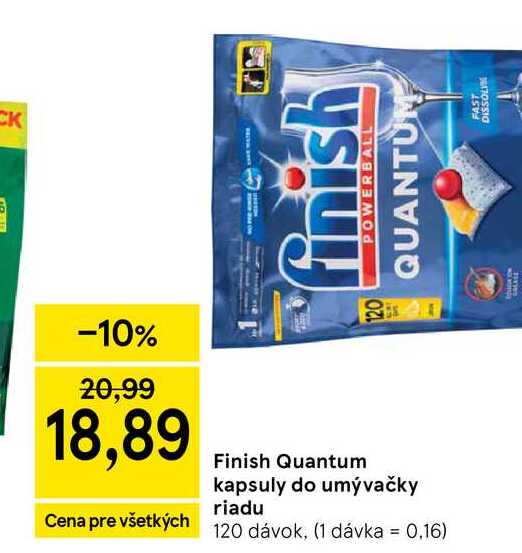Finish Quantum kapsuly do umývačky riadu 120 dávok